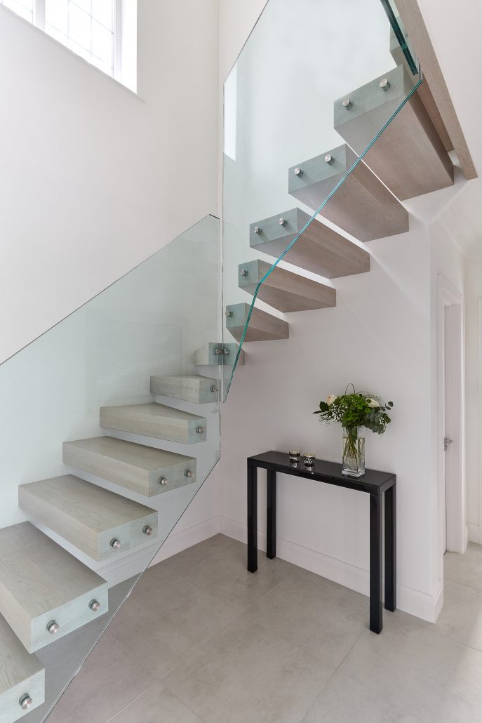 glass stairs